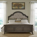 Paradise Valley Saddle Brown Upholstered Bed Frame - Size Options