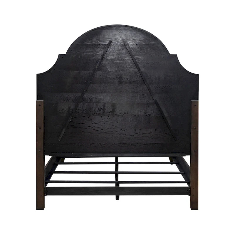 Dark Brown Upholstered Bed Frame - Queen & King
