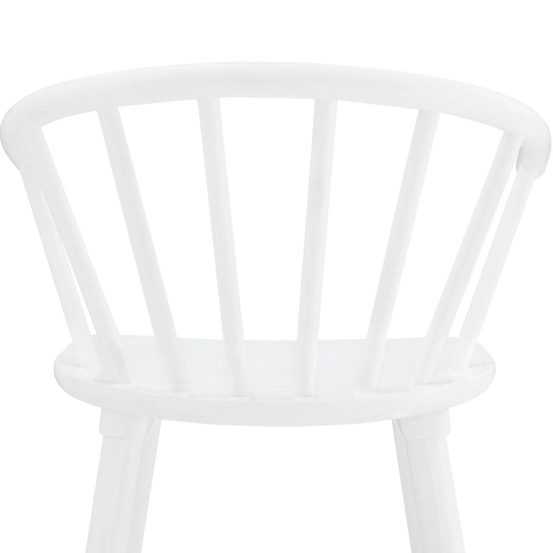 Set of 3 24-Inch Solid Wood Counter Stools with Spindle Backs