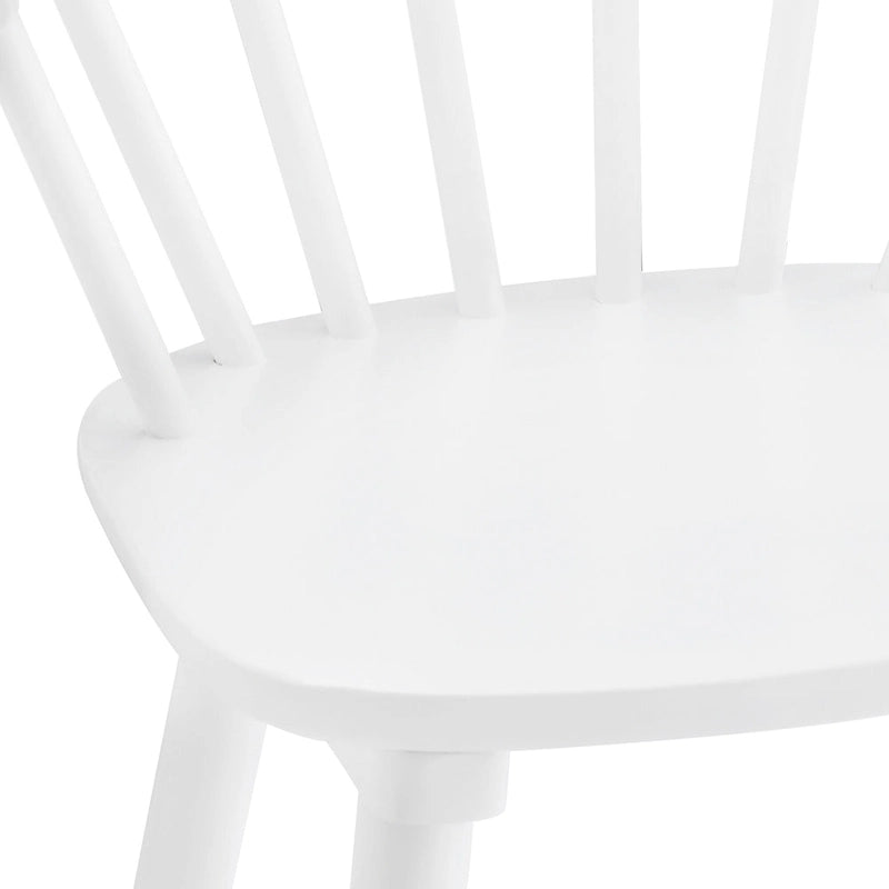 Set of 3 24-Inch Solid Wood Counter Stools with Spindle Backs