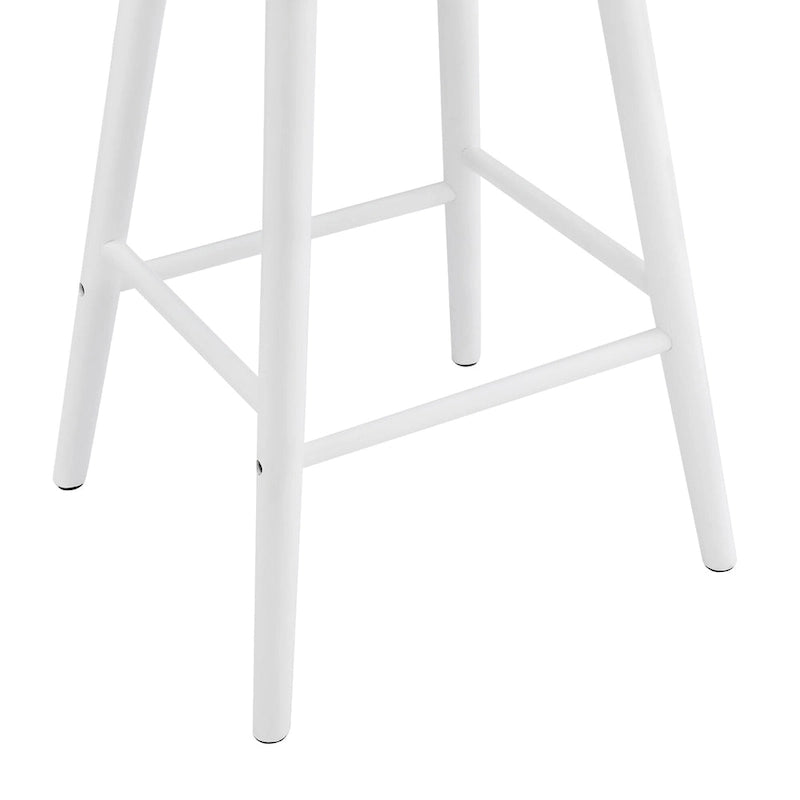 Set of 3 24-Inch Solid Wood Counter Stools with Spindle Backs