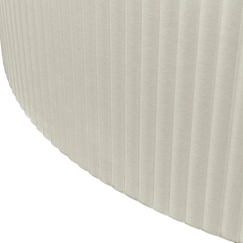 Modern Round Coffee Table with Wave Detail